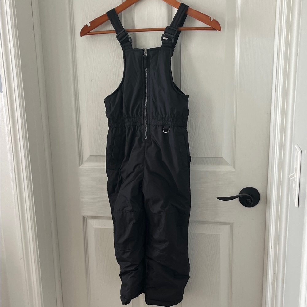 Black Snow Bib Overalls